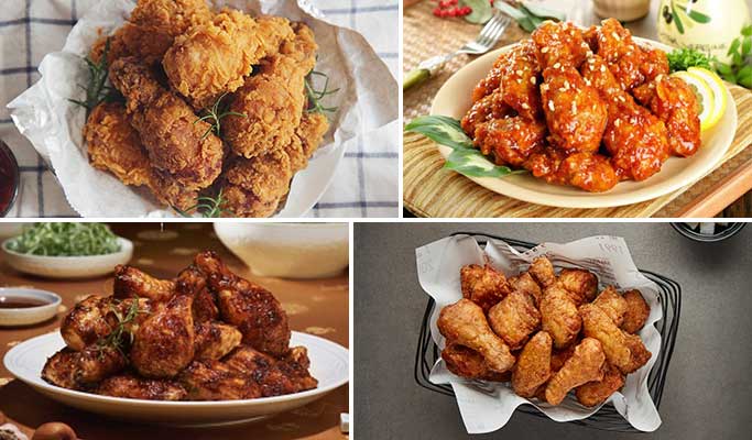 Food Delivery Service: Fried / Grilled Chicken (Kyochon, BBQ, Goobne, etc) in Korea