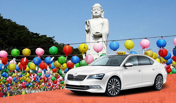 Hire a taxi with a driver in Daegu - Daegu Taxi Tour (up to 4 passengers)