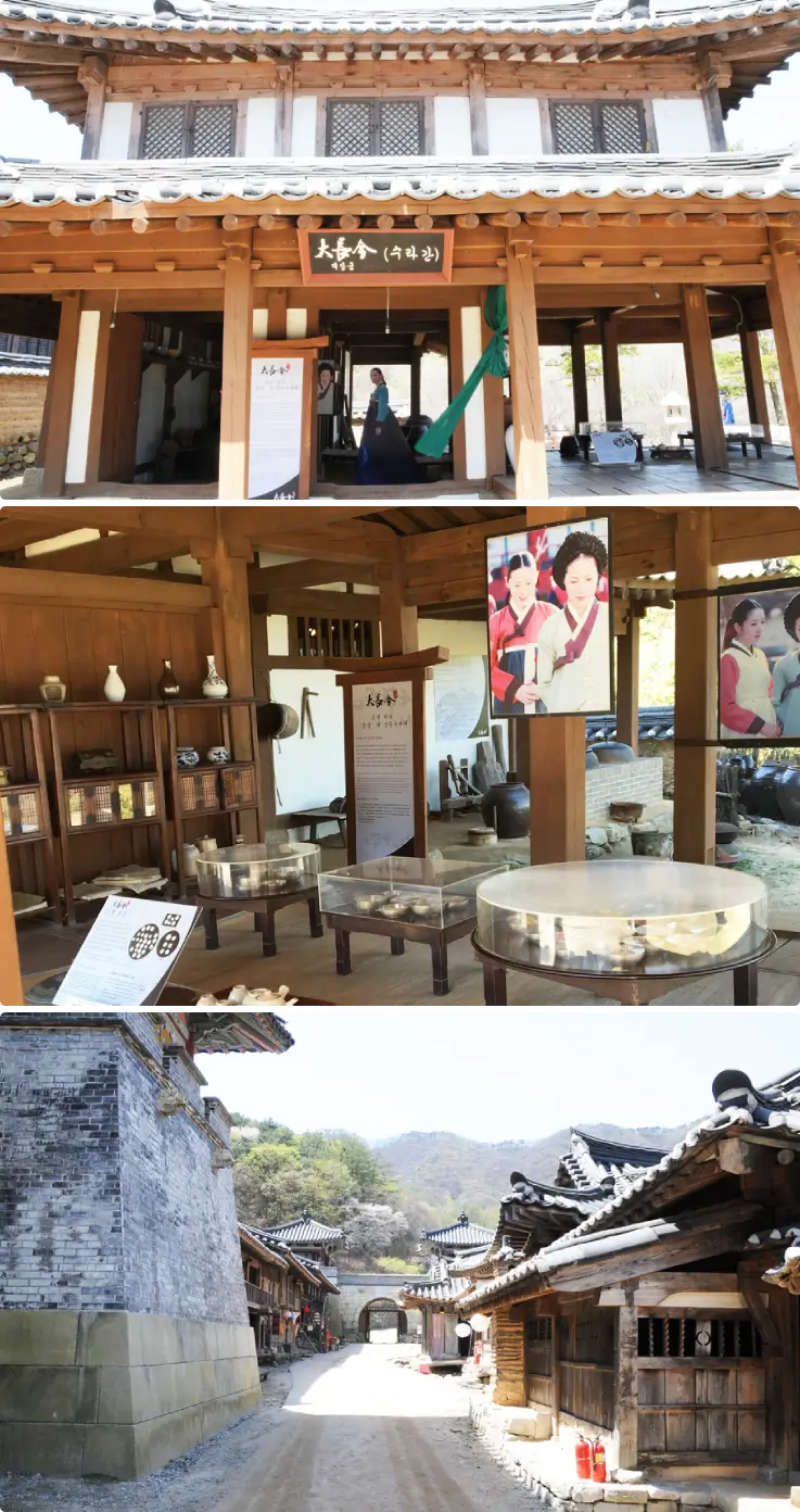 MBC period drama film sets within Dae Jang Geum Theme Park in Yongin.