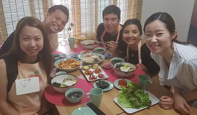 Private Traditional Korean Food Cooking Class + Hidden Alley Tour in Euljiro