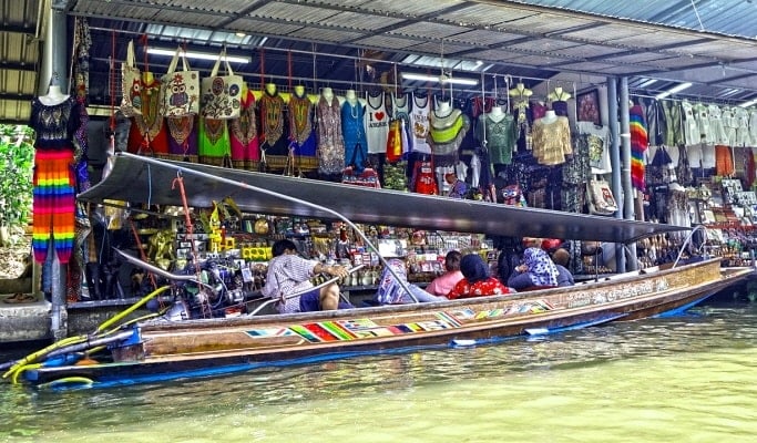 Damnoen Saduak Floating Market & Grand Palace 1 Day Tour - from Bangkok