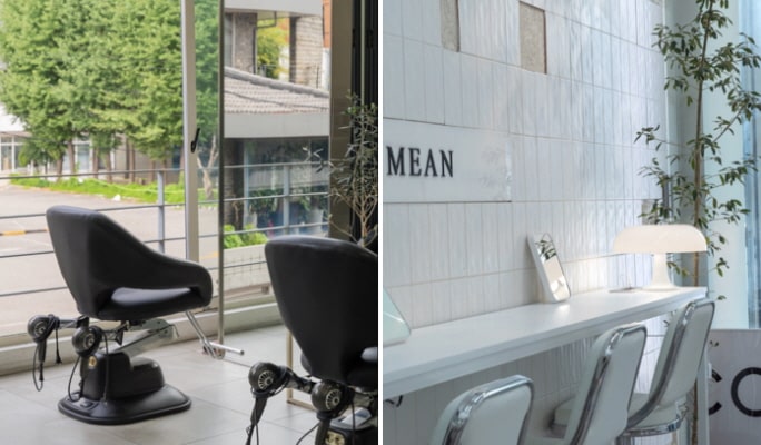 ソウルの弘大・合井のヘアサロン(DAY:MEAN)：イヤリングカラー/ナチュラルパーマ