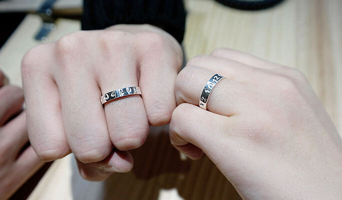 Cute korean deals couple rings