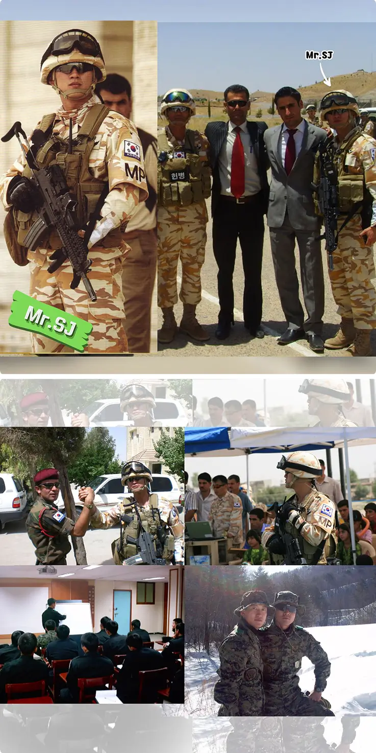 Former Special Forces Major Agent SJ serving in the South Korean Army.