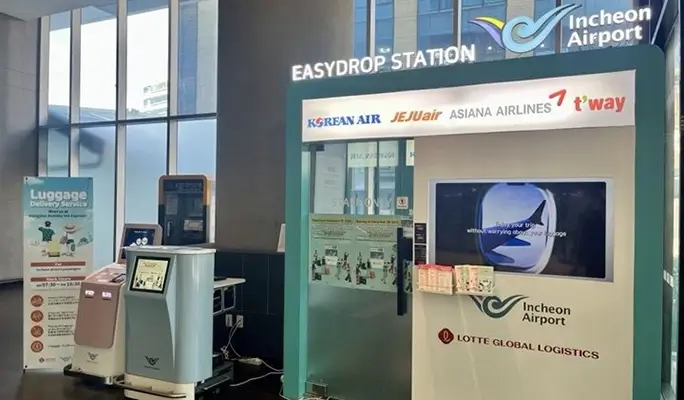 Easy Drop: Luggage Check-in Service in Myeongdong/ Hongdae/ Gangnam COEX (Airport Delivery)