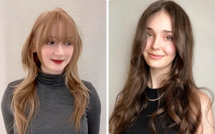 Perm and dye performed by Eco Jardin Coex Samseong Branch in Seoul.