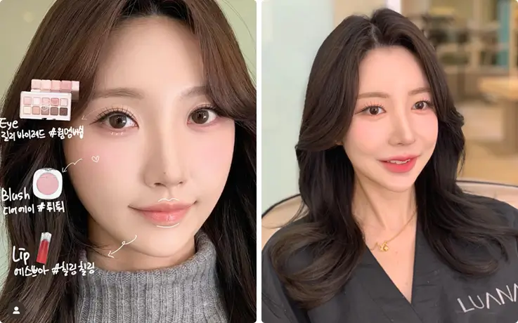 Fresh makeup applied by designers at Eco Jardin Coex Samseong Branch.