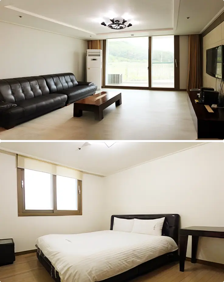 Layout of family room at Eden Valley Ski Resort
