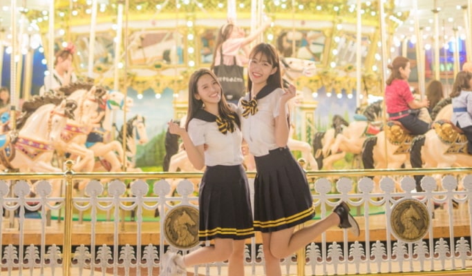 Korean School Uniform Rental near Lotte World