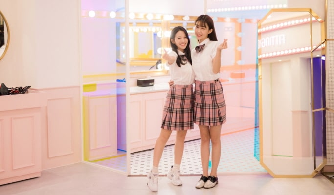 Korean School Uniform Rental near Lotte World