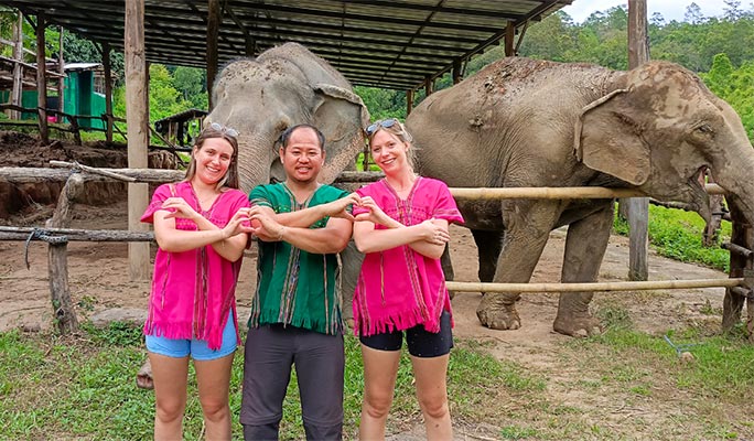 Chiang Mai Elephant Sanctuary + Doi Inthanon Hiking 1 Day Tour (+ Lunch) (+ Hotel Transfer)