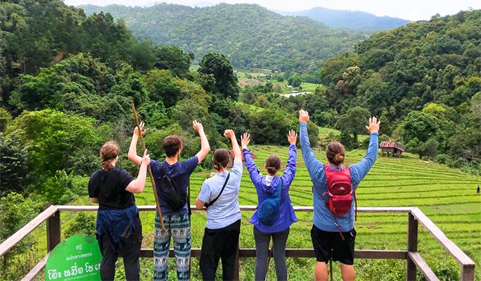 Chiang Mai Elephant Sanctuary + Doi Inthanon Hiking 1 Day Tour (+ Lunch) (+ Hotel Transfer)