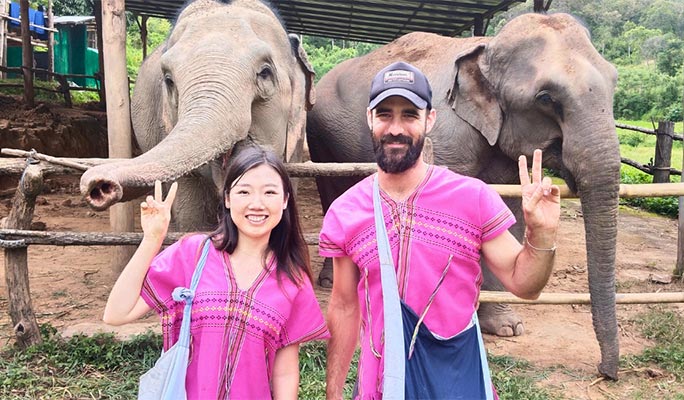 Chiang Mai Elephant Sanctuary + Doi Suthep Sunrise 1 Day Tour (+ Breakfast & Lunch) (+ Hotel Transfer)