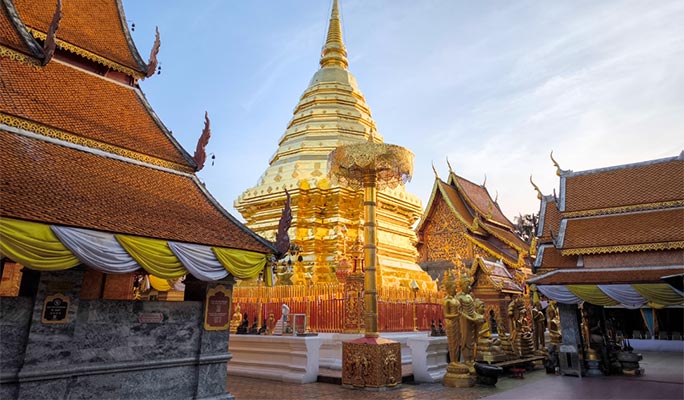 Chiang Mai Elephant Sanctuary + Doi Suthep Sunrise 1 Day Tour (+ Breakfast & Lunch) (+ Hotel Transfer)