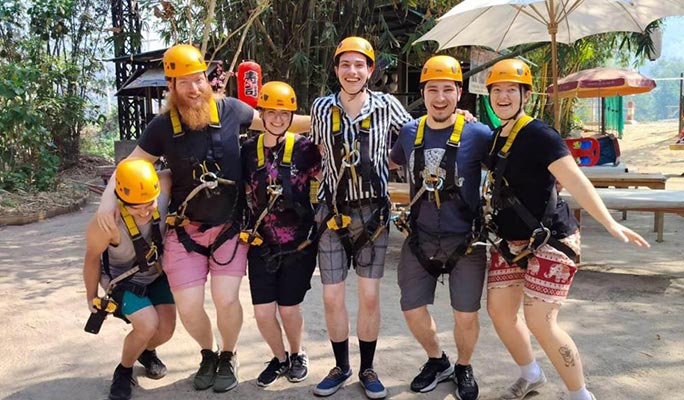 Chiang Mai Elephant Sanctuary + Zipline + River Rafting 1 Day Tour (+ Hotel Transfer)