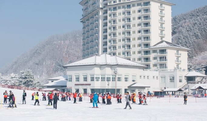 南怡島＆伊利希安江村滑雪度假村 1 日套票