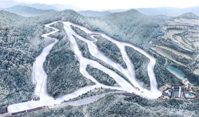 1 Day Ski Lesson/Snow Sled/Free Time Tour: Elysian Gangchon Ski Resort