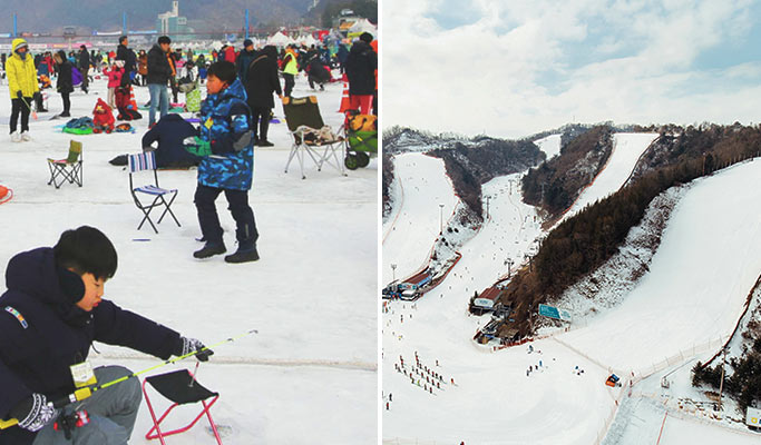 2020 Hwacheon Sancheoneo Ice Festival & Elysian Gangchon Ski Resort 1 Day Package (Jan 4~26)