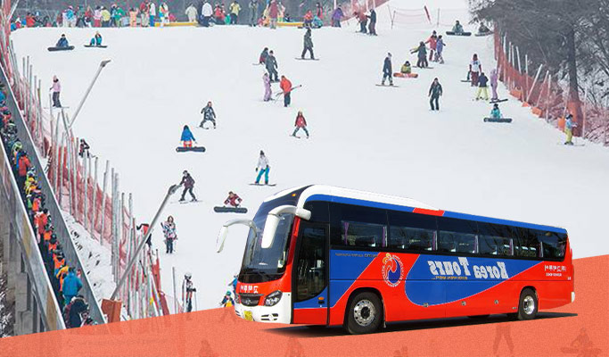 Seoul ↔ Bus Antar-Jemput Resor Ski Elysian Gangchon