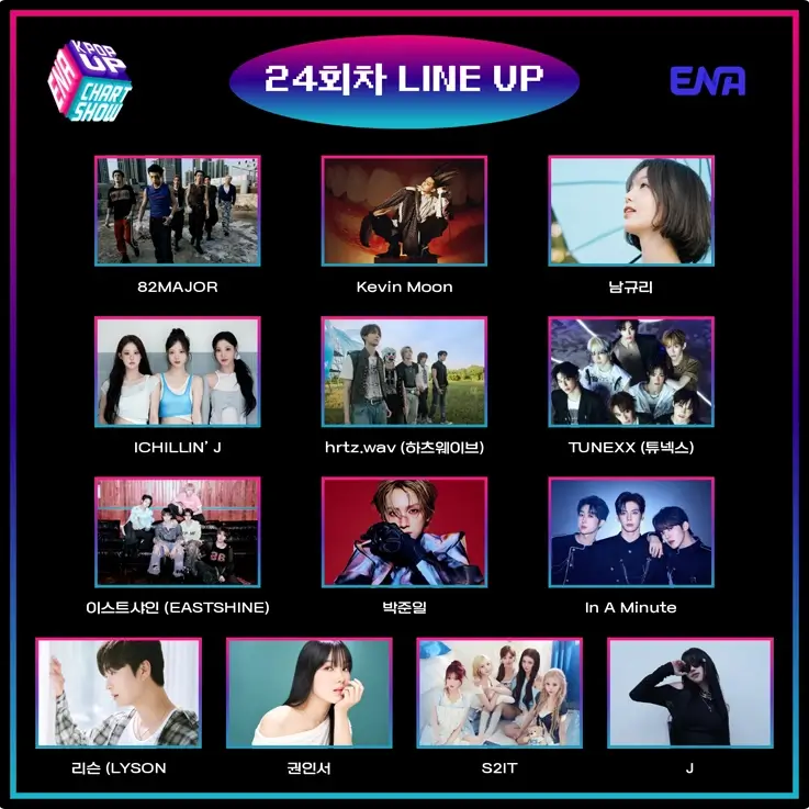 24th lineup of ENA Kpop Chart Show