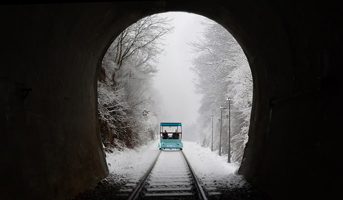 首爾冬季週邊遊：Eobi冰谷＋南怡島（+晨靜樹木園/江村鐵道自行車/羊駝世界）1日遊（12月20日~2月28日）