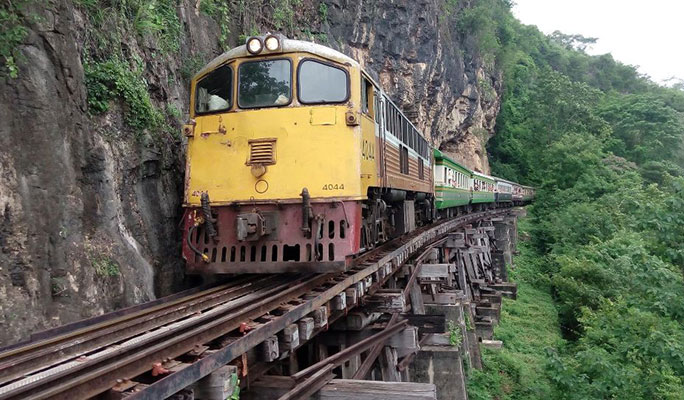 Erawan Waterfall (+ River Kwai + Death Railway + Pra That Cave option) 1 Day Tour - from Bangkok