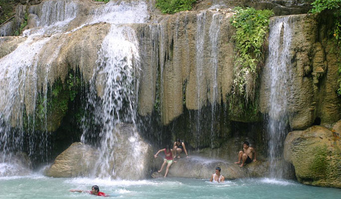 Erawan Waterfall (+ River Kwai + Death Railway + Pra That Cave option) 1 Day Tour - from Bangkok