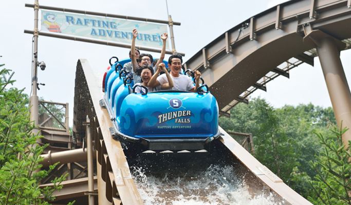 Everland & Caribbean Bay Gold Season Discount Combo Ticket + 1 Mega Storm Q-Pass (Express Pass) (+ Shuttle Bus Options) (Jul 8~Aug 18)