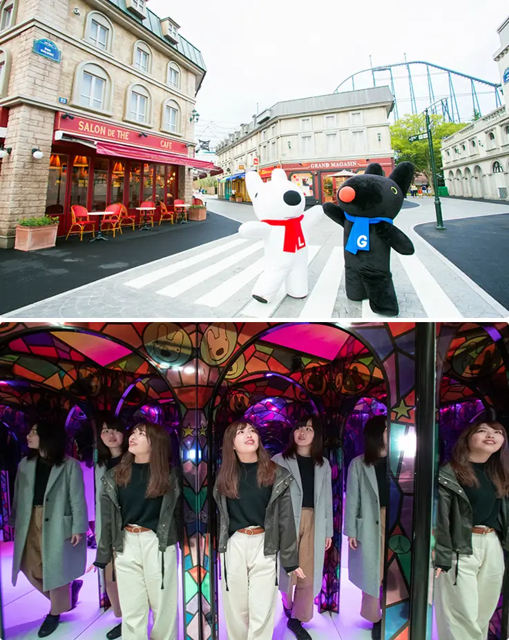 French-themed Lisa and Gaspard Town at Fuji-Q Highland.