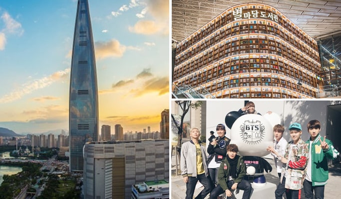 Gangnam 1 Day Tour: Starfield Library + Lotte Aquarium + Seoul Sky Observatory, and more