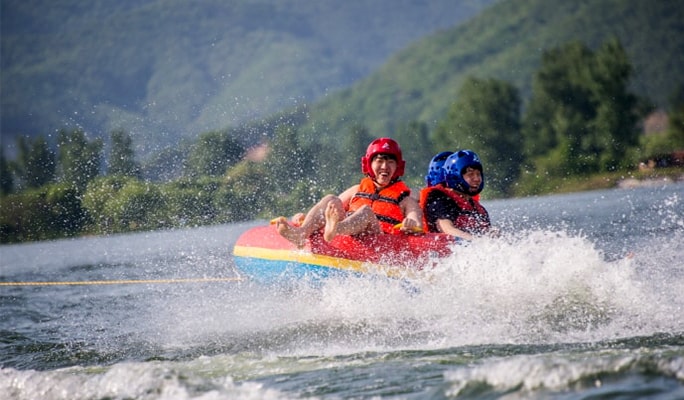 Seoul Vicinity: Gangchon Rail Bike + Exciting Water Sports Package