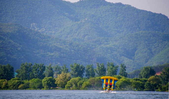 Seoul Vicinity: Gangchon Rail Bike + Exciting Water Sports Package
