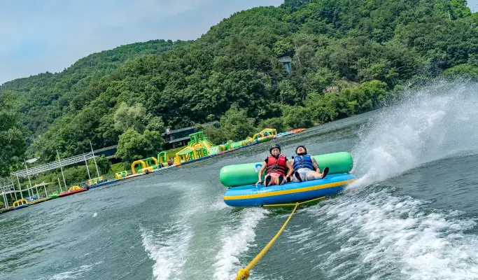 Water Leisure Activities at Gapyeong Water Park: Unlimited Slides, Jet Boat, Banana Boat, and more