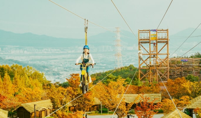 金海加耶主題公園 + 洛東江鐵路自行車 + 甘川文化村 1日遊 - 釜山出發