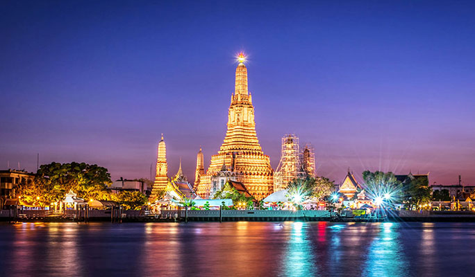 Bangkok Grand Palace + Temples + Boat Trip Half Day Tour