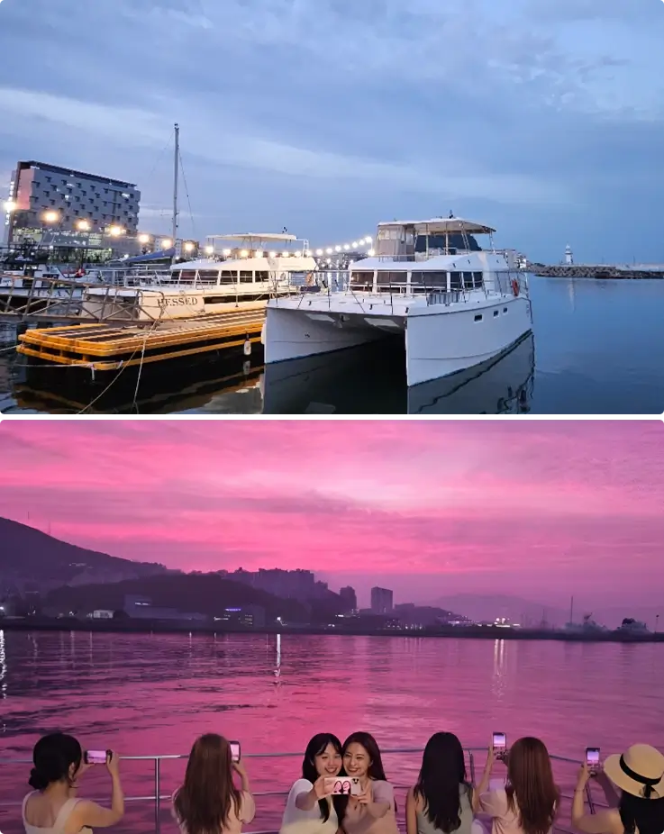 Yacht tour in Yeongdo Island, Busan