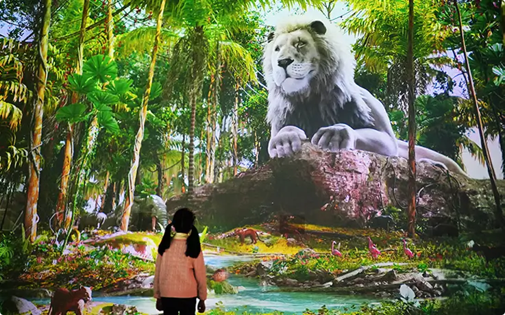 Visitor in the Great Forests zone at Gwacheon Wonder Park