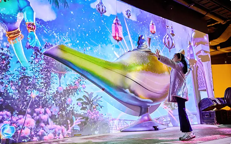 Visitor in the Magic of Desert zone at Gwacheon Wonder Park
