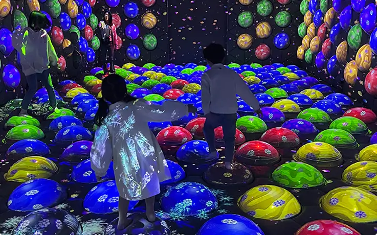 Visitor in the Ice Park zone at Gwacheon Wonder Park