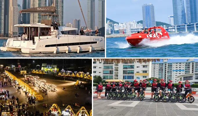 Busan Water Sports & Cycling 1 Day Tour