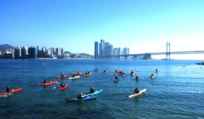 Motor Boats, Banana Boats, Surfing & Kayaking at Gwangalli Beach