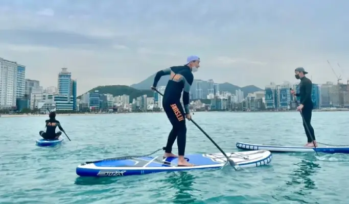 Water Sports & Cycling 1 Day Tour at Gwangalli Beach, Busan