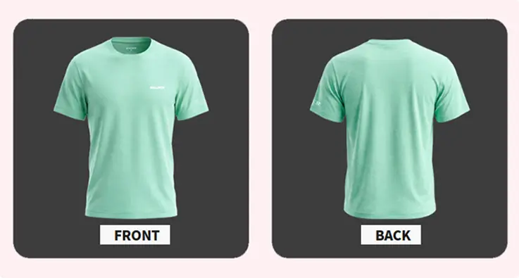 T-shirts provided to participants of the Gyeongju Cherry Blossom Marathon.