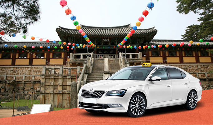 Hire a taxi with a driver in Gyeongju - Gyeongju Taxi Tour (up to 4 passengers)