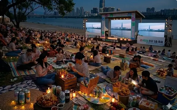 Haechi Beer Party at My Pace Hangang Triathlon Festival