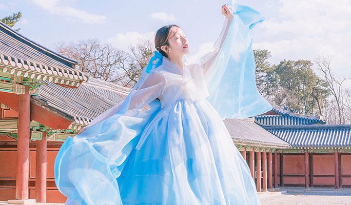 景福宮／昌徳宮／北村韓屋村での韓服レンタル（＋写真撮影／ヘア＆メイクオプション）