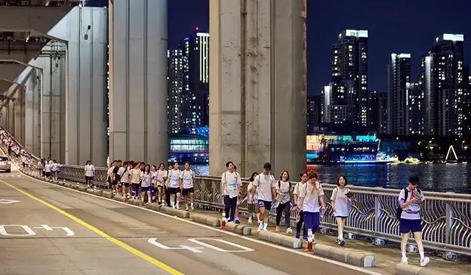 2025年 漢江ナイトウォーク 14K 汝矣島漢江公園 (8月2日)