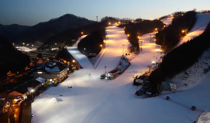 Elysian Gangchon Ski Resort 1 Day Ski/Snowboard/Snow Sled Tour from Seoul (with All-inclusive option)