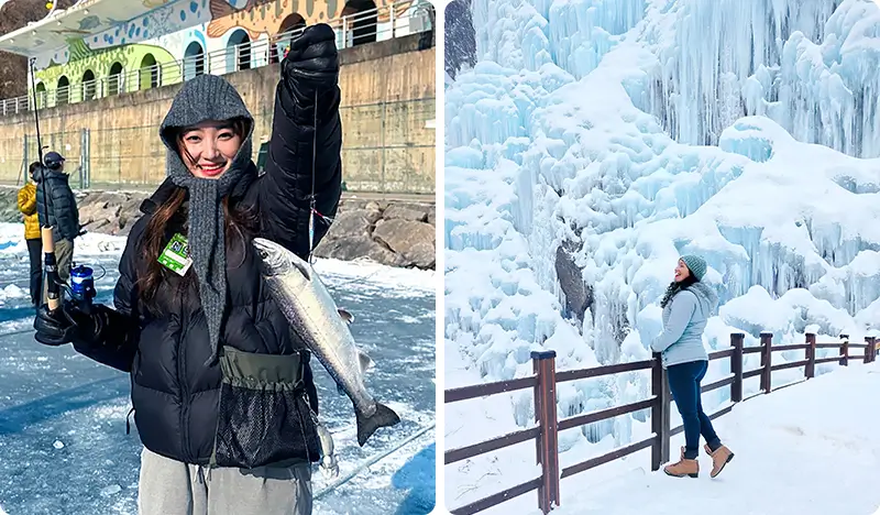 Hwacheon Sancheoneo Ice Festival (+ Eobi Ice Valley) 1 Day Tour - from Seoul