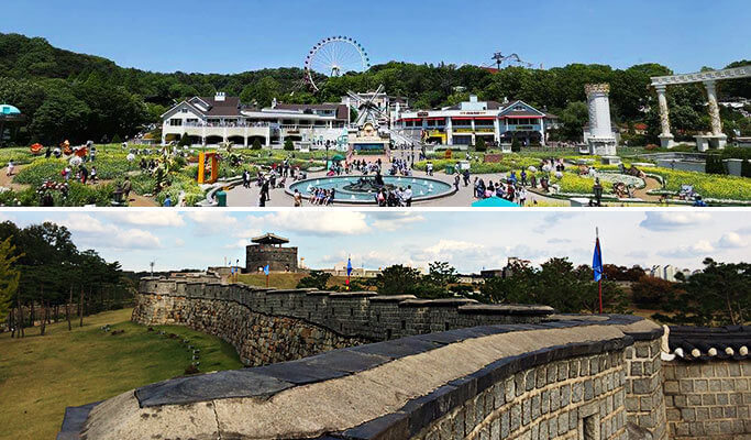 Suwon Hwaseong Fortress + Waujeongsa Temple + Starfield Library 1 Day Tour - from Seoul